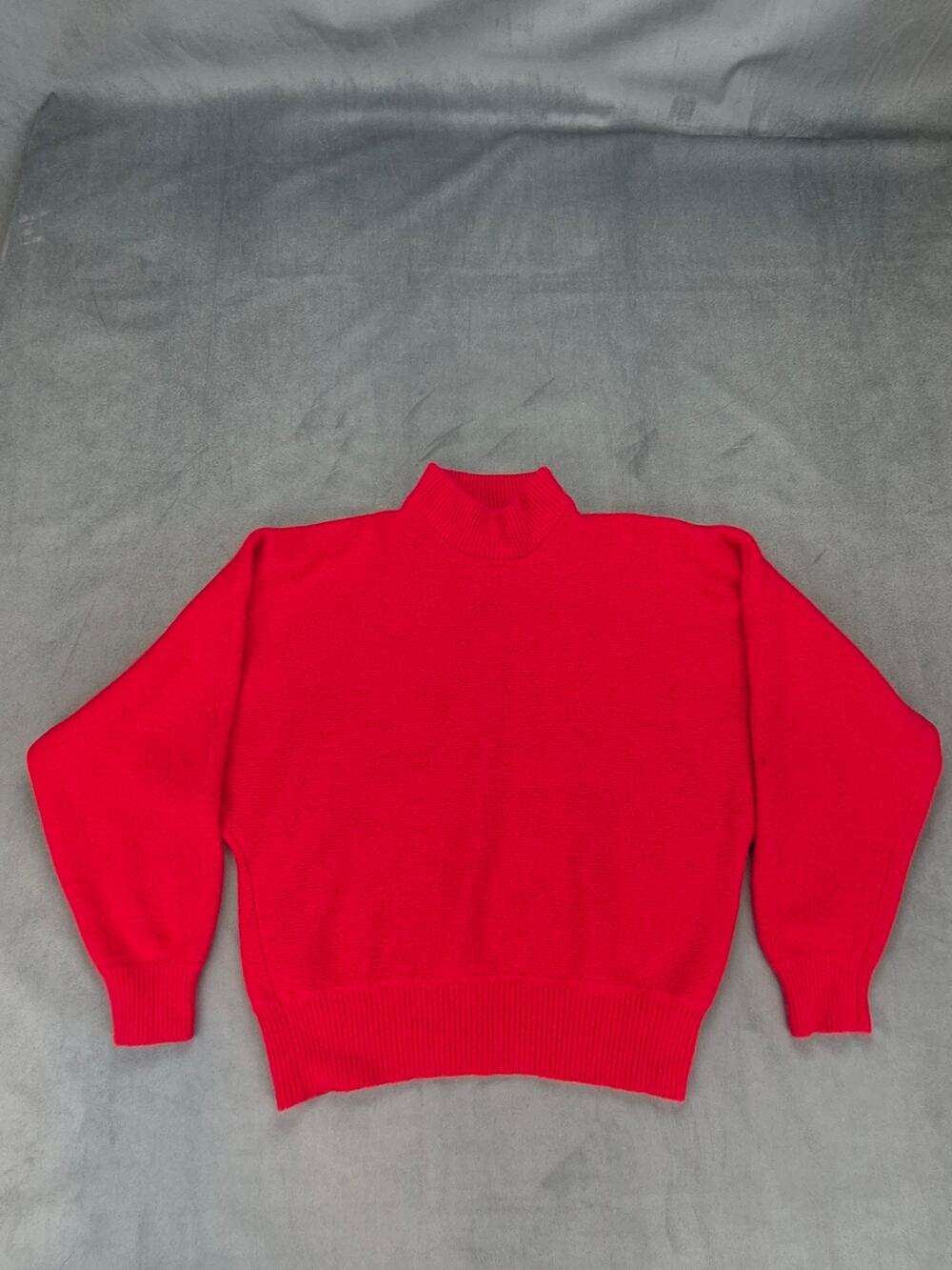 Rafaella Vintage 90's Angora Lambswool Blend Mock Neck Sweater Women's M